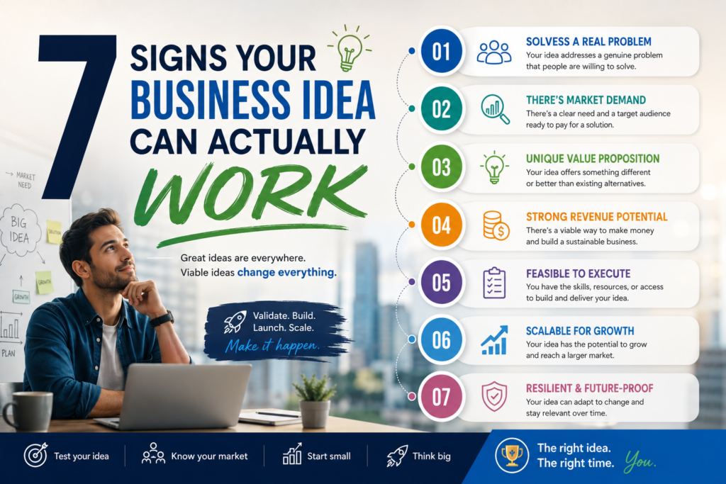7 Signs Your Business Idea Can Actually Work
